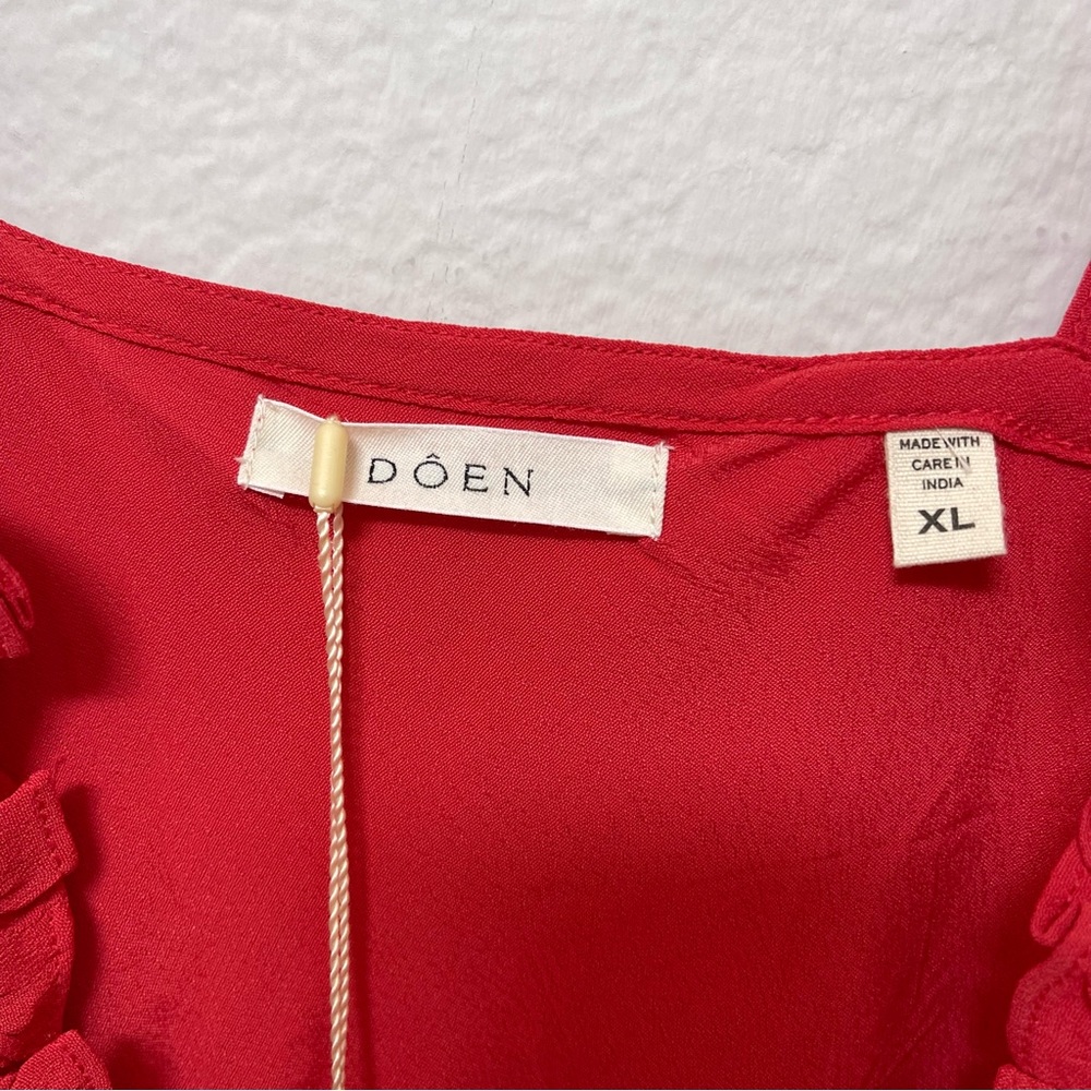 Doen Amoretta Dress Tigerlily Red Size XL - Picture 3 of 6